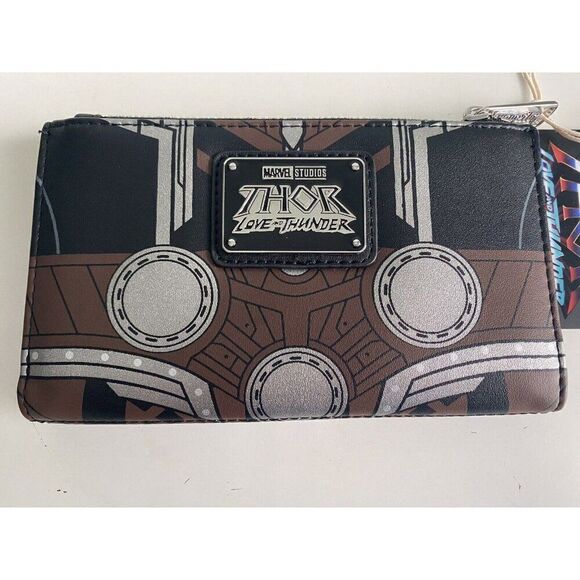 Loungefly Disney Marvel Thor Love & Thunder Flap Wallet NEW - Picture 2 of 11